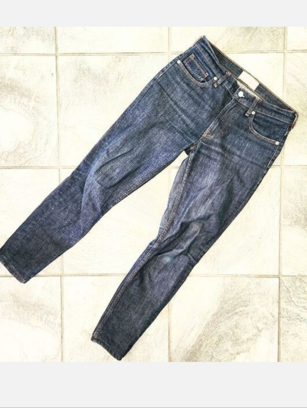 Everlane Denim Jeans, Straight Leg, Dark Rinse, Size 27